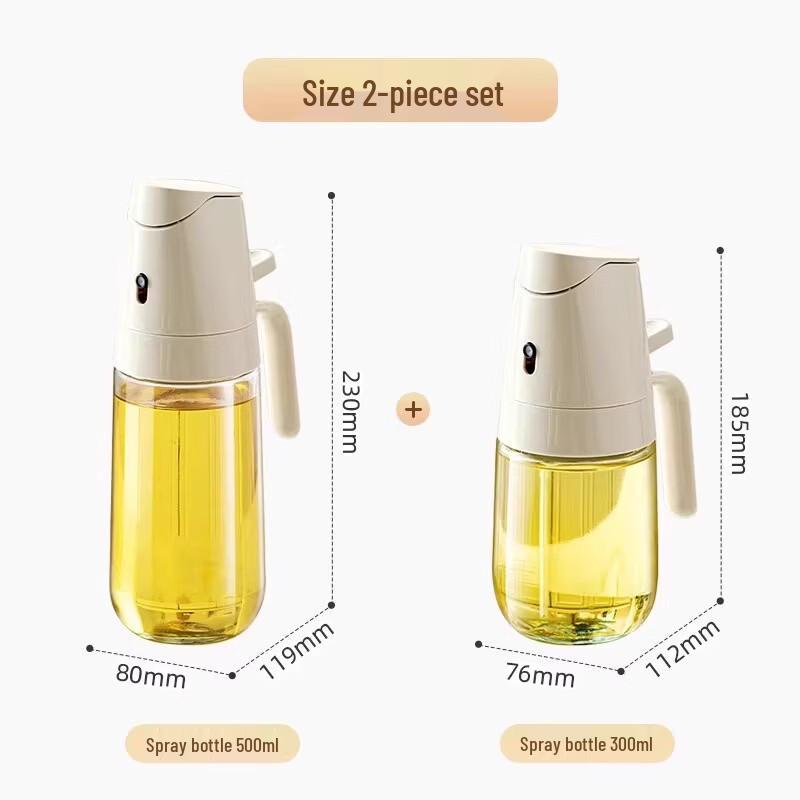 2-in-1 Oil Spray and Pour Bottle Set