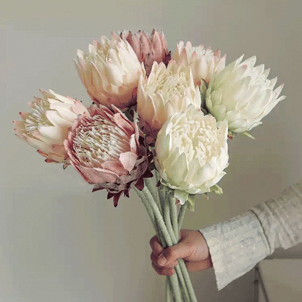 Multicolor Artificial Artichoke Flower Large Size Nordic Thistle Flower Home Decoration