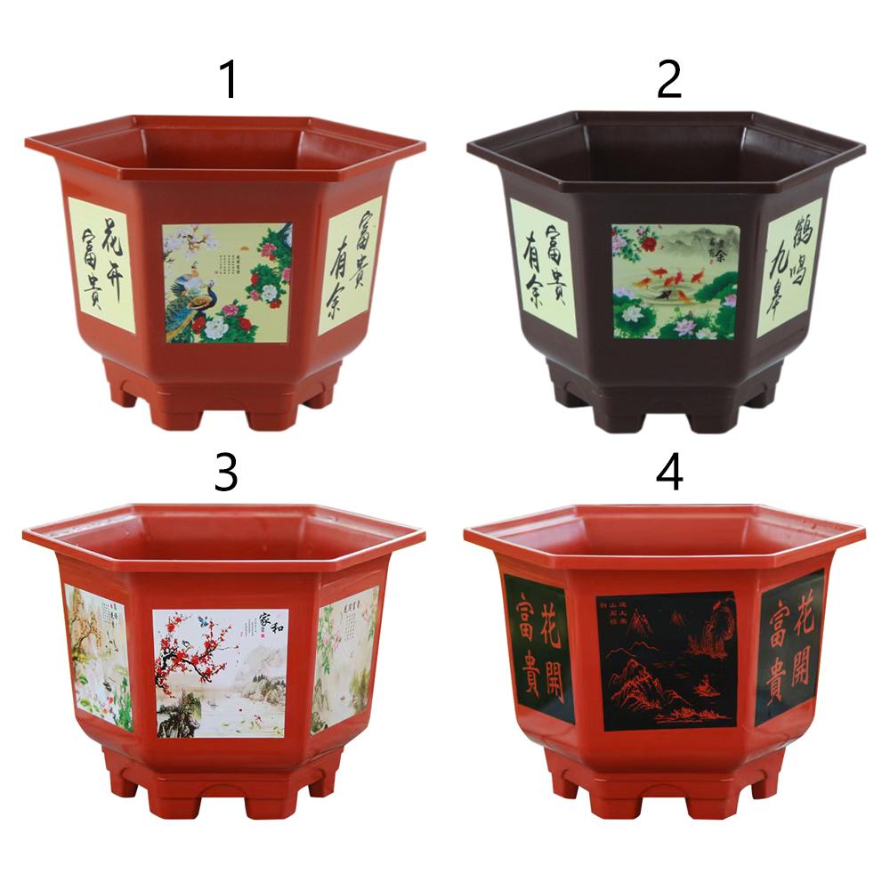 Thickened Potted Bonsai Plastic Hydroponic Planter Durable Water Planting Pots