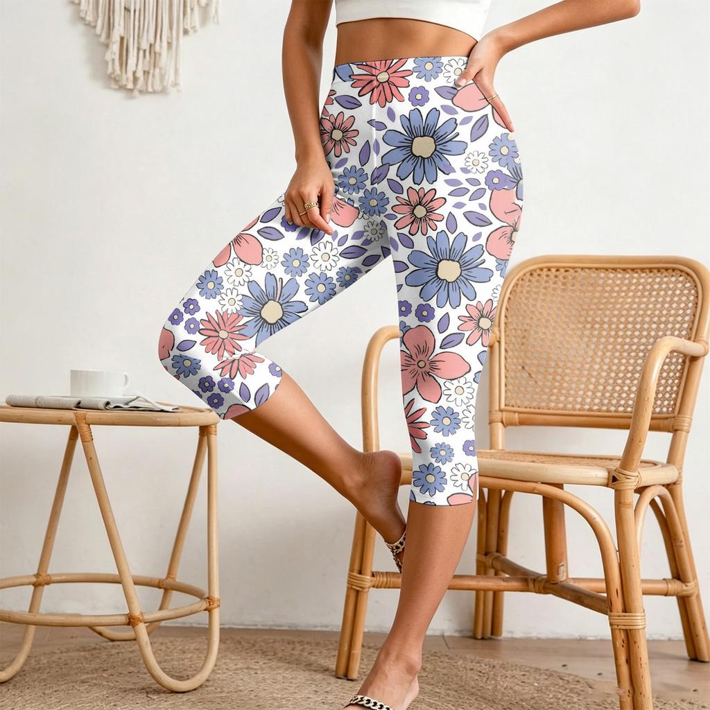 Women's Casual Pants with Elastic Waist, Slim Fit Split Hem