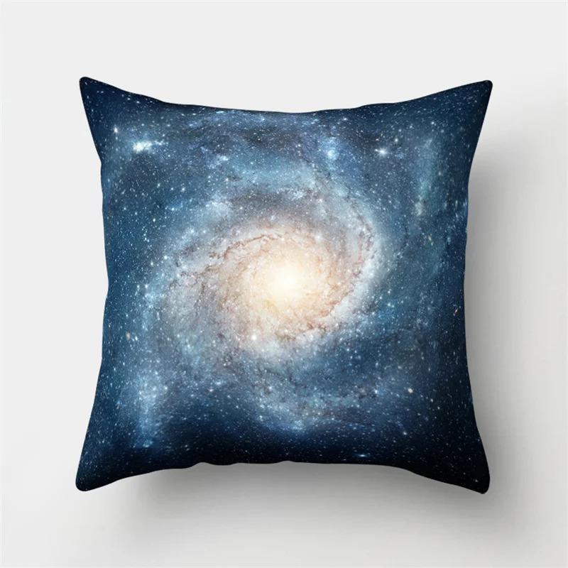 Office Living Room Home Pillowcase Starry Sky Planet Pattern Pillowcase Car Ornaments