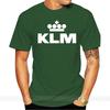 KLM Logo Retrò Royal Dutch Airline Maglietta Aviazione uomo marca teeshirt uomo estate cotone t-shirt