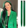 LISI HAIR 1pcs Synthetic Long Straight Clip In Hair Extensions Colorful Hair Extensions For Kids Multi-Colors Party Highlights Hairpieces For Women