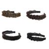 Braided Headbands Unisex Hairband Stylish Headwear Polyester Ladies Headbands for Everyday Use