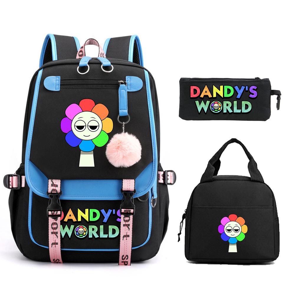 Dandy's World Print Fashion Backpack Set Cross-border Trend Campus Male and Female Versatile Student Bag