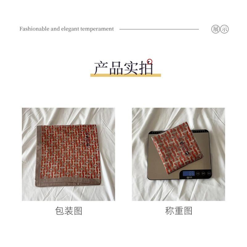 Women S Versatile Fashion Silk Like Square Scarf All Season Sun Protection