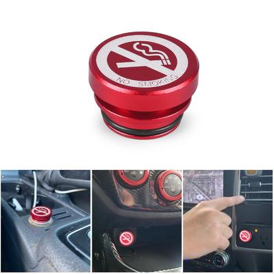 12V Universal Car Lighter Button Cover Accessories No Smoking Button Car Lighter Plug Delete Plug