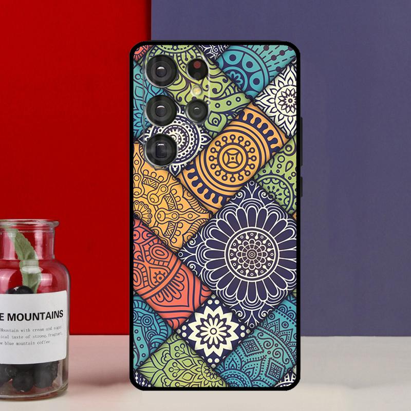 Mandala Funda Case For Samsung Galaxy S25 Ultra S9 S10 S20 S22 Plus S21 FE S23 S24 Ultra Phone Cover