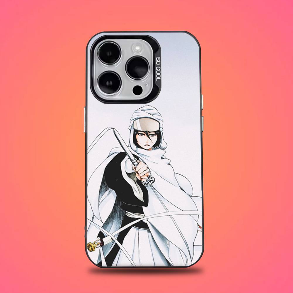 R-Rukia Anime K-Kuchiki Phone Case For iPhone 16,15,14,13,12,11,Pro,Max,Plus,Mini,XS,SE Anti Fall Black Matte Hard Bumper