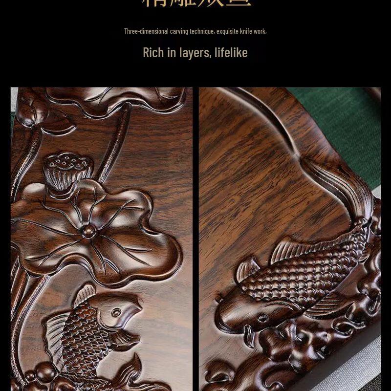 Jiakangming Solid Wood Drainage Gongfu Tea Tray