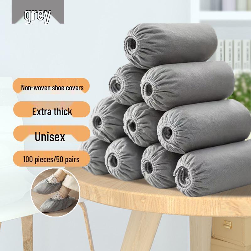 Thick Waterproof Non-slip Disposable Shoe Covers - Breathable, Dustproof, Wear-resistant for Indoor Use and Rainy Days