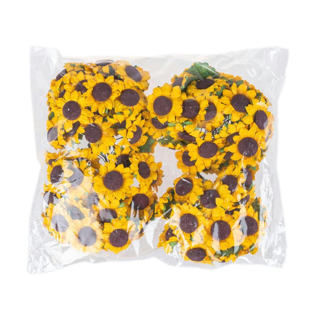 Sunflower Simulation Paper Gift Box Accessories - DIY Handmade Mini Bouquet