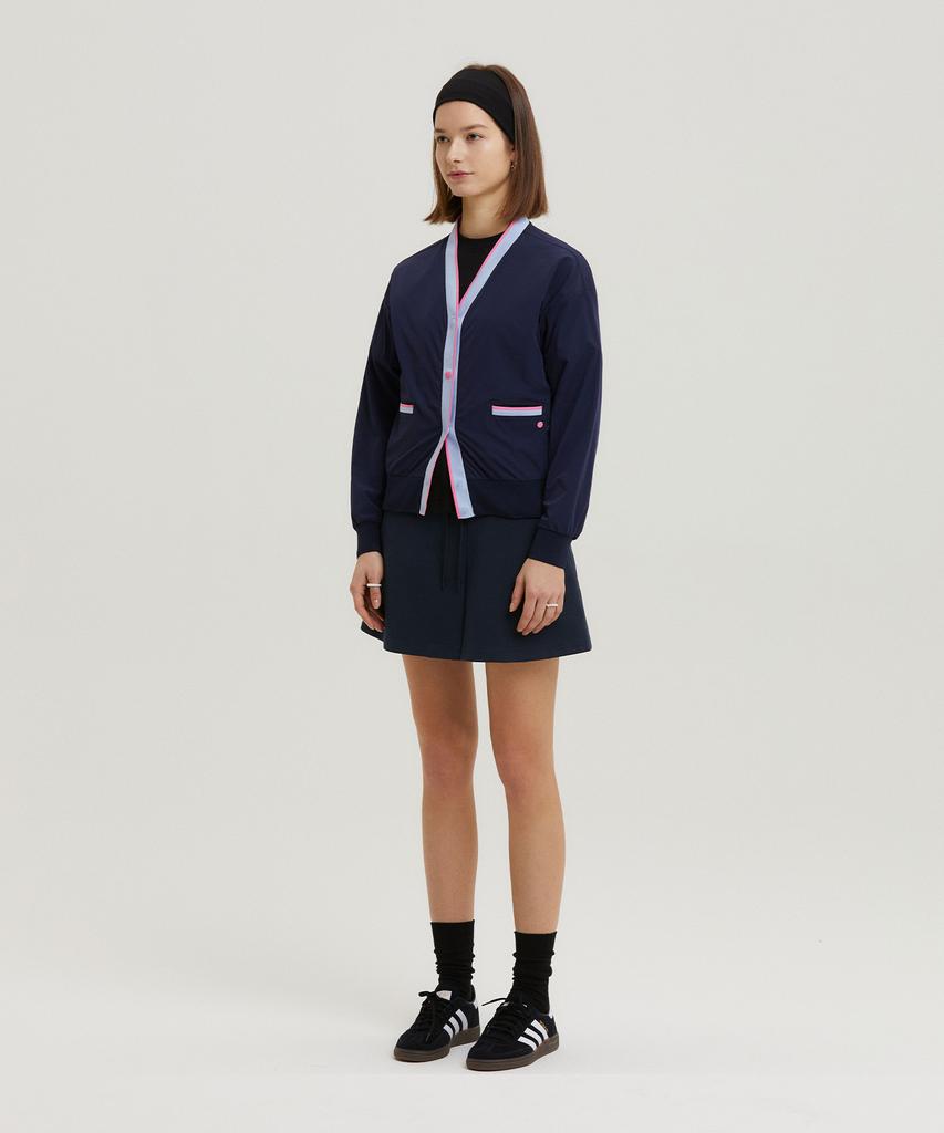 A Ben Slim Flare Banding Skirt Navy