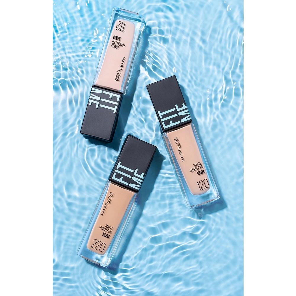 Maybelline Fit Me Matte Poreless Aspire 22 30ml, 125 Nude Beige, 2 Pcs.