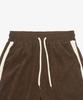 TOFFEE Double Side Line Track Vertical Pants (Brown)