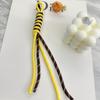 Factory Wholesale Polyester Braided Rope Keychain Fashion Color Car Keys Bag Charm Lanyard for Key Accessories