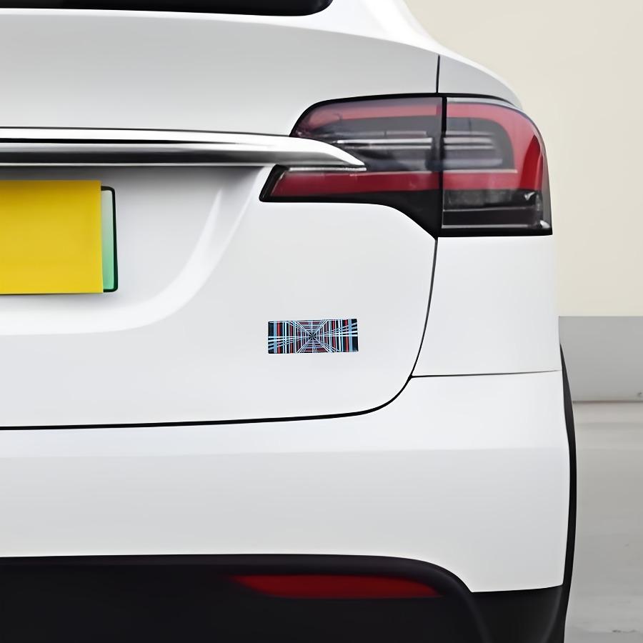 1pc 3D Metal Time Space Tunnel Badge Car Rear Trunk Logo Sticker for Model 3/Y/Highland/Juniper 2025 Tail Decal Auto Additions