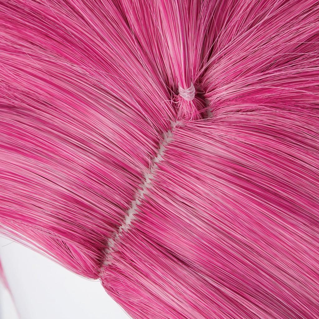 Rose Red Bangless Anti-upturned Short Hair Synthetic Wig | Animated Film KPop Demon Hunters Character Abby Cosplay Wig Halloween