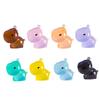 30/20 Stück Mini-Fluoreszierende Wasserschweine, Leuchtende Mikro-Landschaftstiere, Miniaturfiguren, Gartenaccessoires, Dekoration für Rasen, Hof