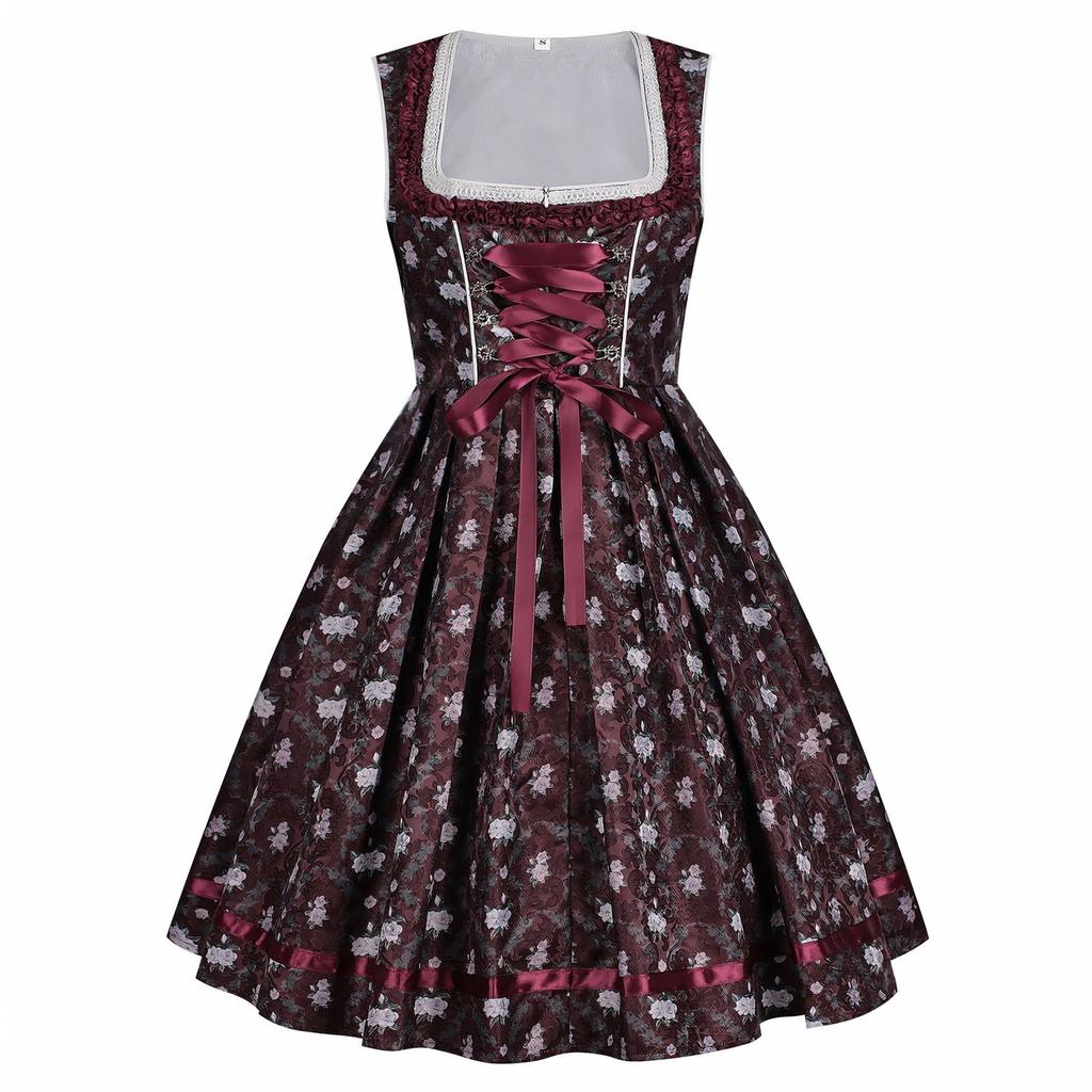 Dames Traditionele Duitse Oktoberfest Jurk Set met voor Festival Feest Kostuum
