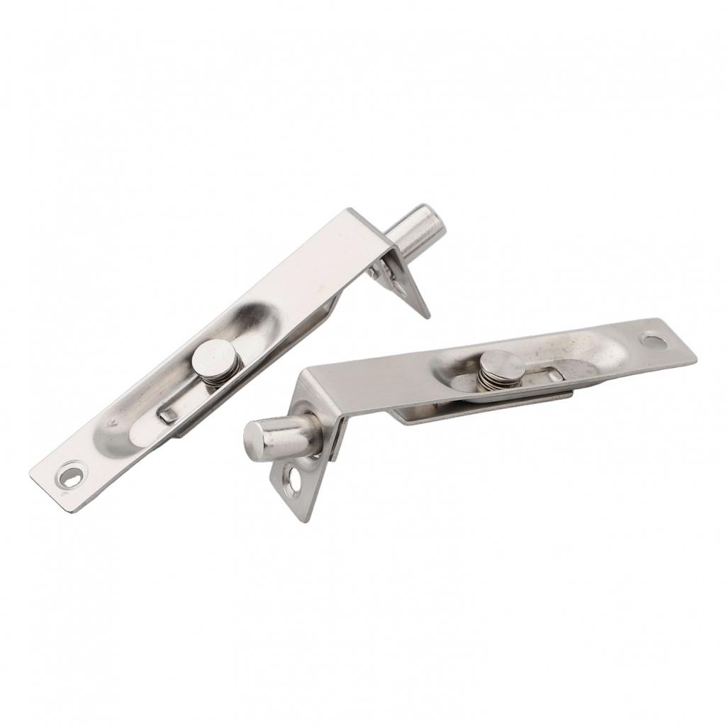 2 Pack 4 Inch Door Flush Bolt Stainless Steel Security Door  Concealed