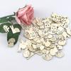 200x Animal Flower Leaf Pattern Multi-function DIY Pendant Handmade Practical Home Decoration Scrapbooking Craft Wooden Ornament