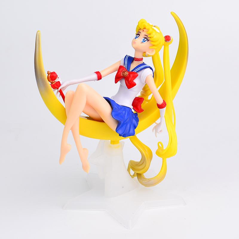 Çizgi Film Anime Sailor Moon Tsukino Aksiyon Figürü Kanatlı Oyuncak Bebek Pasta Süsü Koleksiyon Model Kız Çocuk Hediye Oyuncak