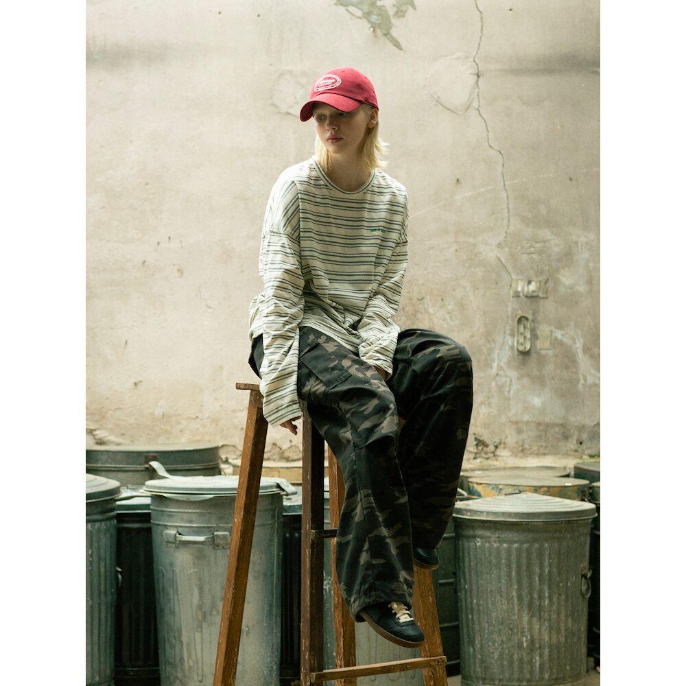 Saendeusaundeu Camouflage Pants Khaki