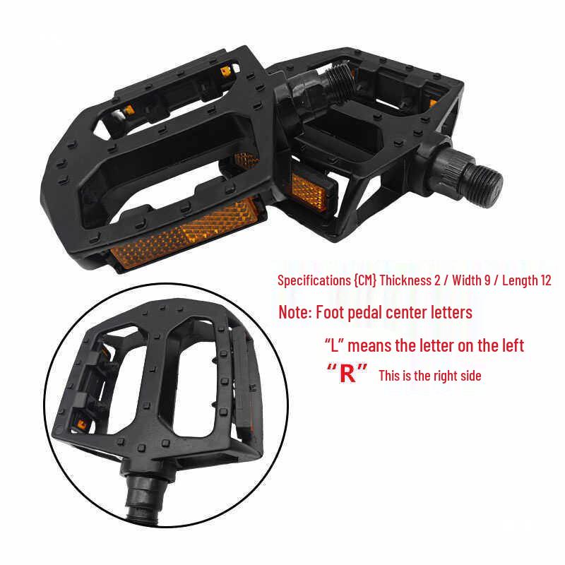 Non-Slip Plastic Mountain Bike Pedals with British-Made Aluminum Alloy and Ball Bearings