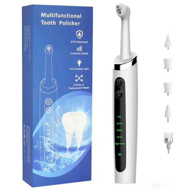 For Tooth Polisher Professional Teeth Whitening 5 Modes, USB Charging 20CC