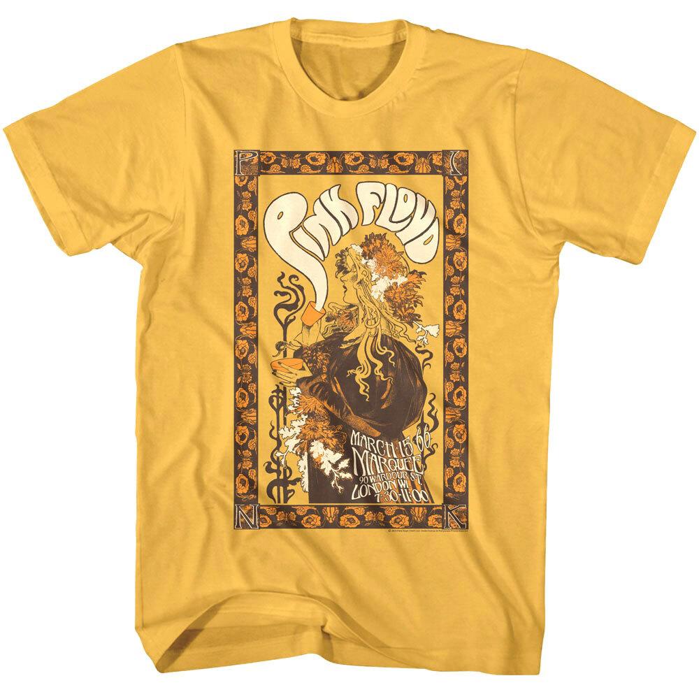 

Pink Floyd Marquee Gold Maiden 1966 Men s T Shirt Unisex T-Shirt XXXXL