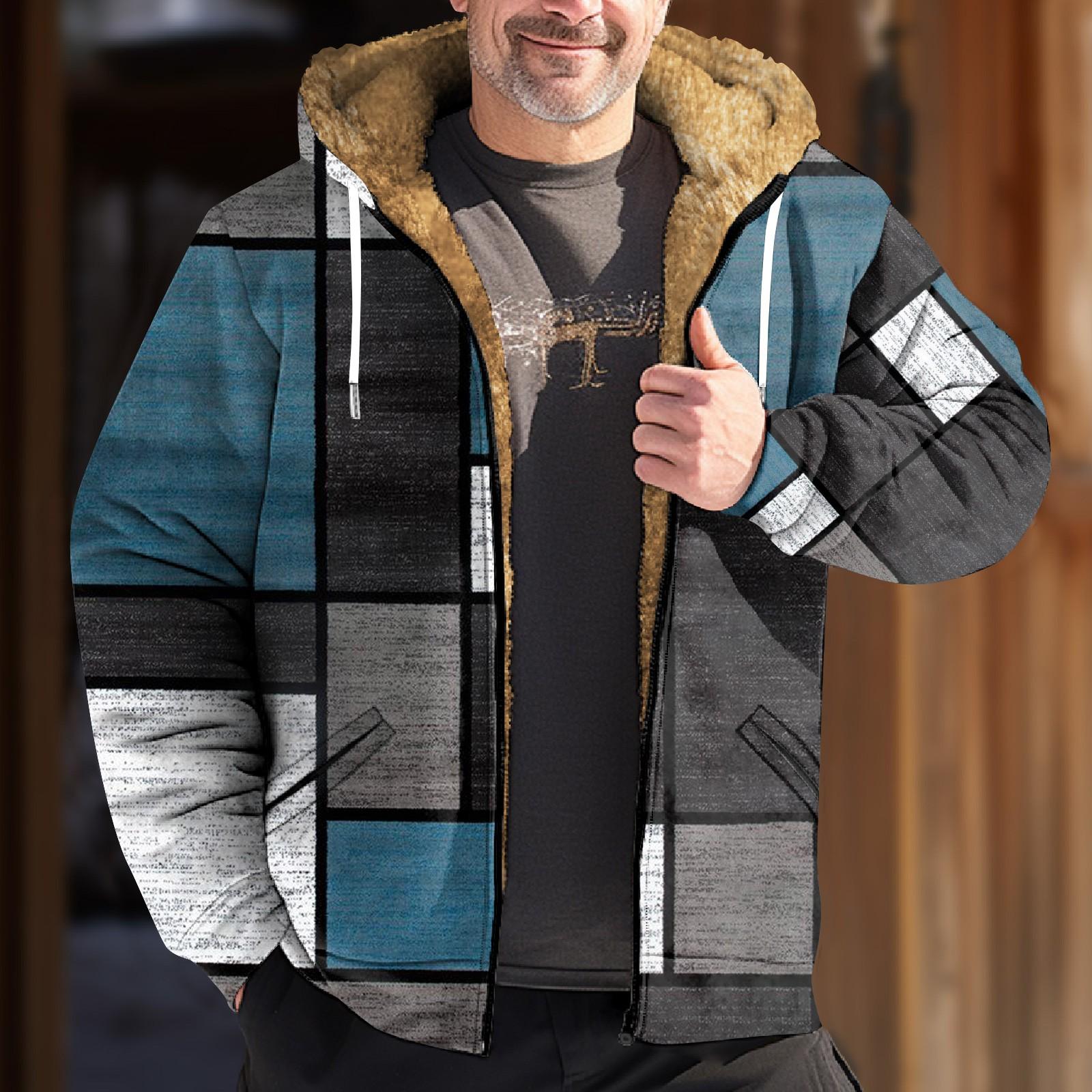 

Мужская куртка с принтом в стиле ретро, ​​мужская весенне-осенняя повседневная трендовая куртка на молнии с капюшоном M