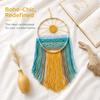 Yellow Macrame Wall Hanging 11.81x 23.62in Boho Tapestry Wall Art  for Apartment
