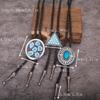 Country Embossed Bolo Tie Unisex Shirt Neck Tie Adult Rodeos Rope Tie Necklace