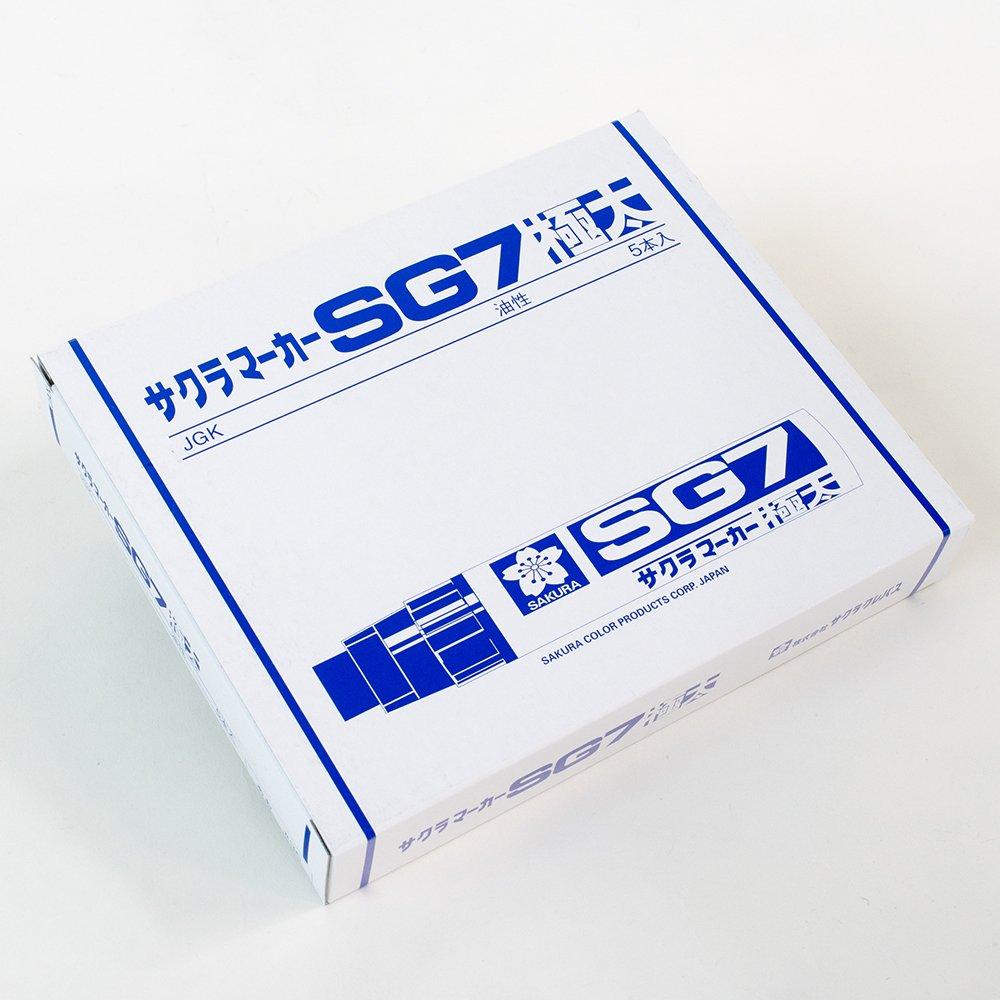 Sakura Pen SG7 Extra Thick 5 Pens Cray-Pas Oil-Based JGK#36(5) Blue,
