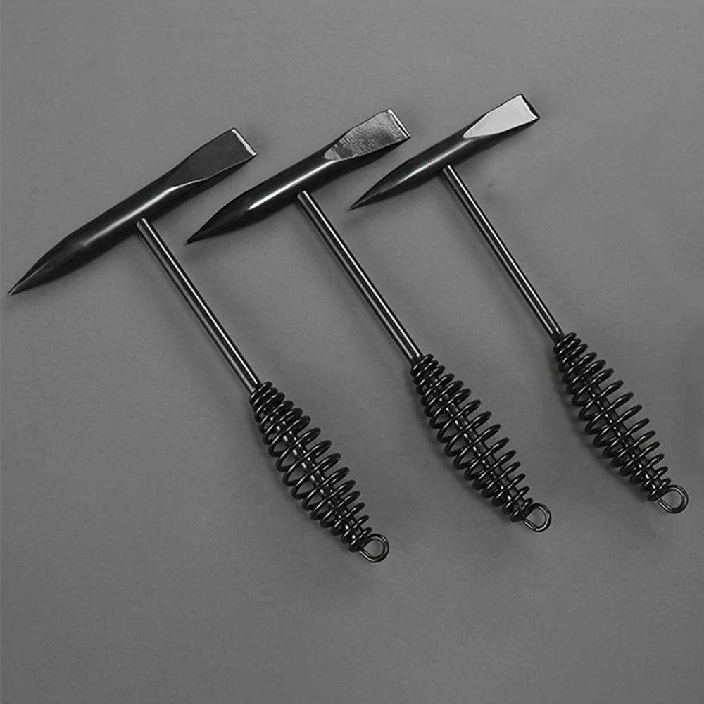 300/500g Odrezovací Svářecká Struska Kladivo Pružinová Rukojeť Svářecké Sekací Kladivo Vysoce Uhlíková Ocel, Odstraňování Rzi Svářecká Struska Kladivo