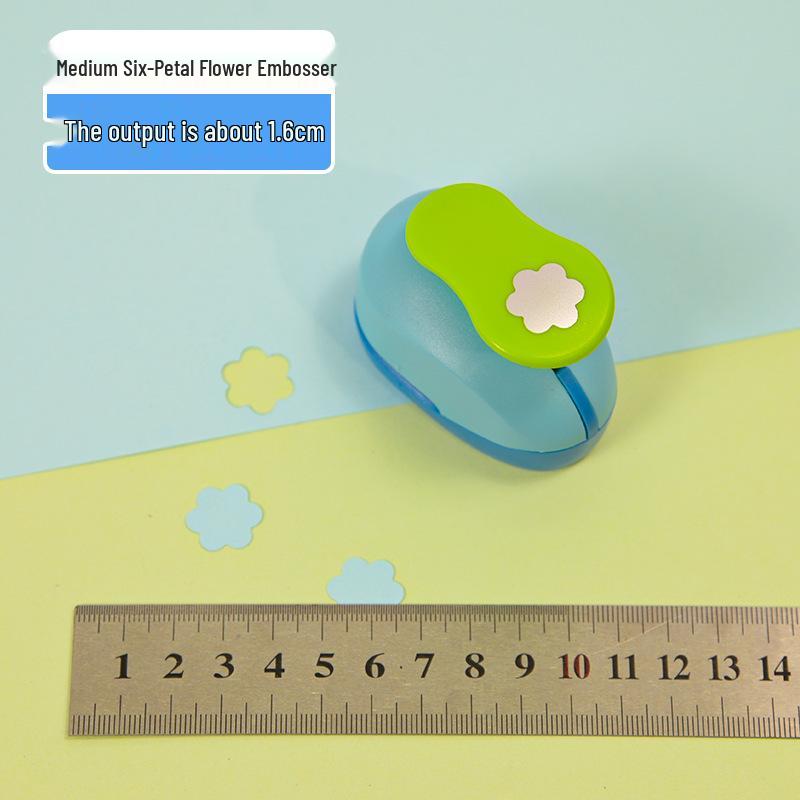 Children's DIY Embossing Machine: Easy Large Flower Punch for Kindergarten Craft and Paper-Cutting Projects