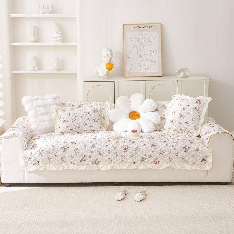Ins Wind Sofa Cushion  New Four-Season Universal Sofa Cover One Piece Straight Row Non-Slip Sofa Seat Cushion