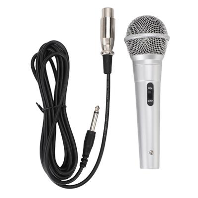 Handheld Wired Microphone 6.5mm Cardioid Dynamic Vocal Mic for Speakers Karaoke Singing Machine Amp