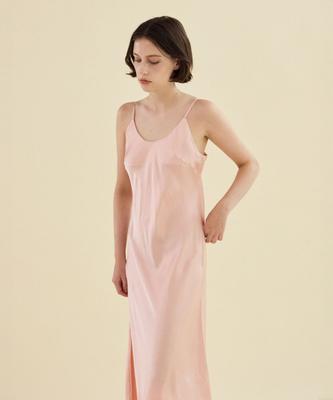 [2Dreamers] [ZIJDE] Roségoud Zijden Satijnen Slipjurk [Verzonden vanuit Korea] 100% Authentiek