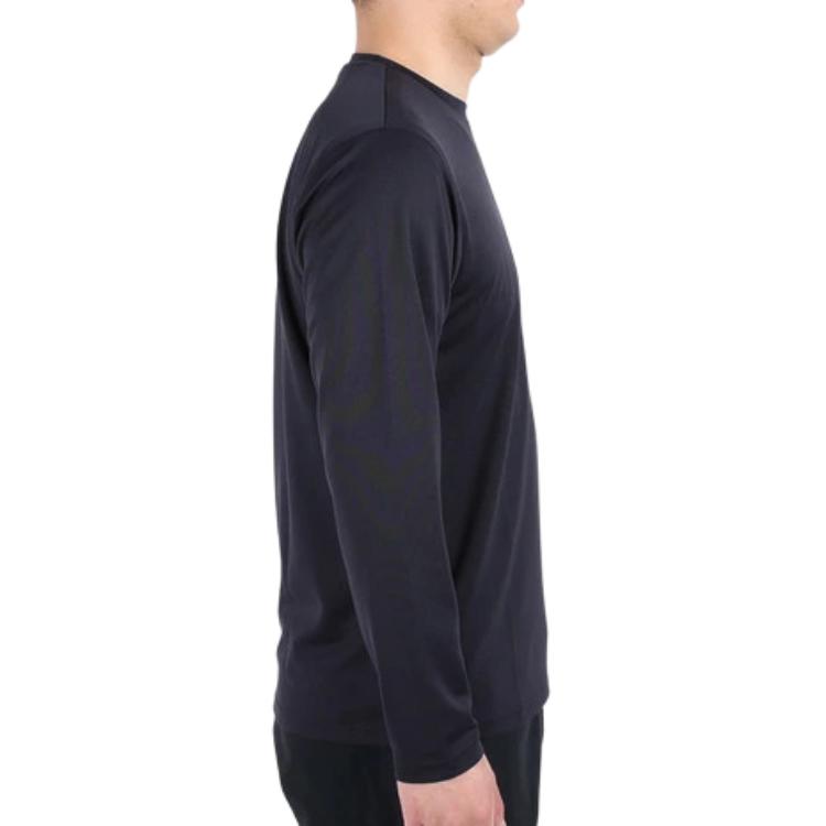 Asics Logo Print Long Sleeve T-Shirt Men Tops Black 2031E018-001