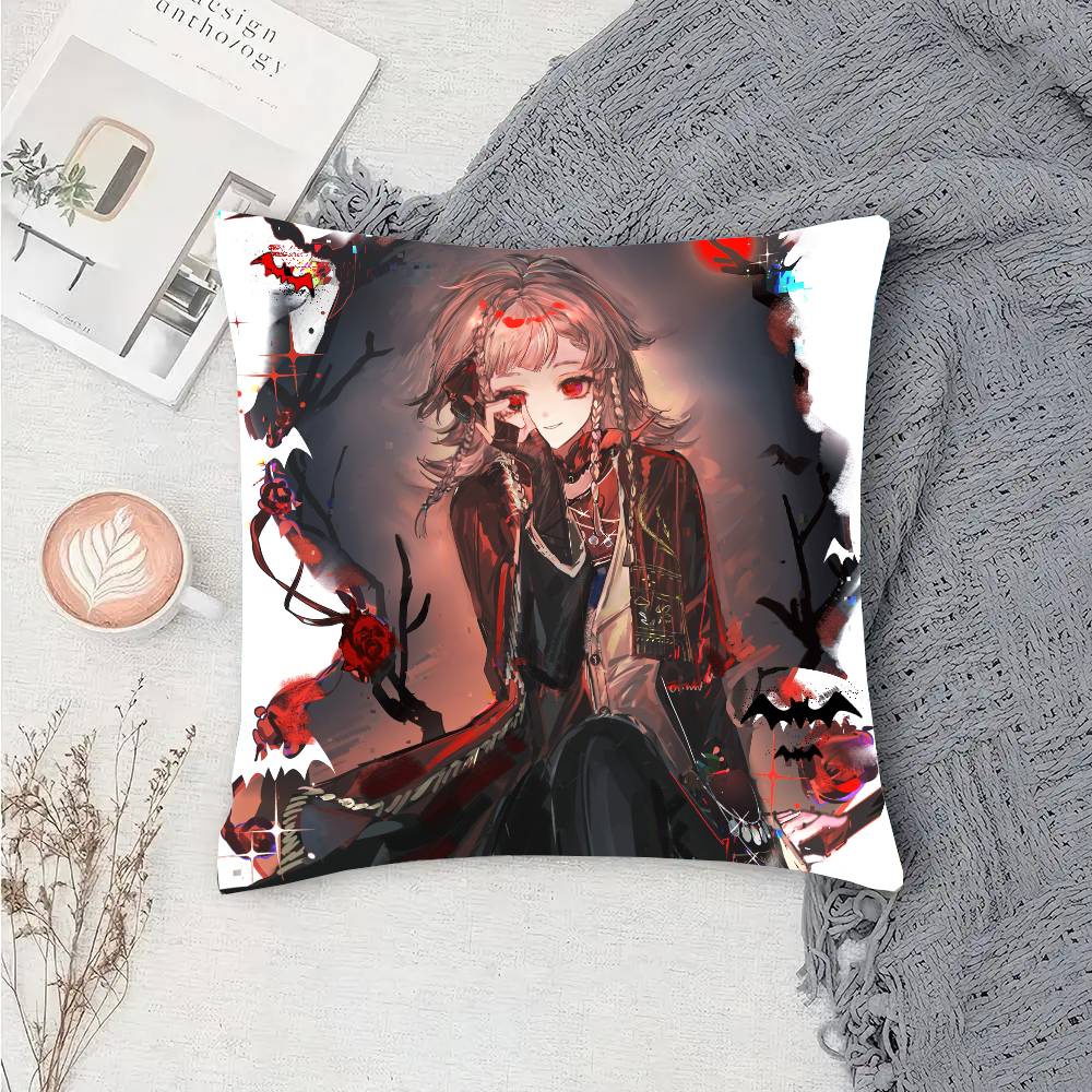 Rubuska Anime Reverse 1999 Pillow Case Fashion Square Pillowcase Bedroom Sofa Room Ins Decoration Leisure