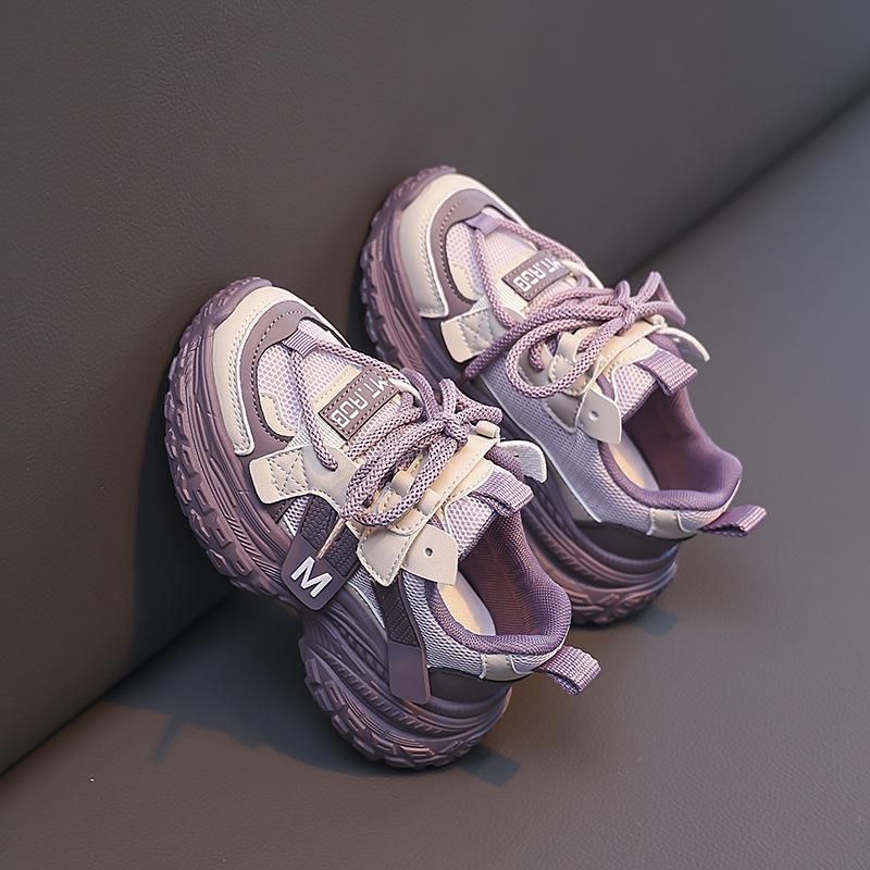 Fashion dad shoes 2025 spring and autumn new children's running shoes medium and large casual fashion girls and boys