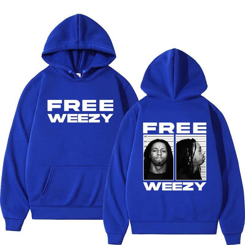 Rapper Lil Wayne Graphic Hoodie Free Weezy Hip Hop Gothic Clothes Men Women Retro Punk Long Sleeve Oversized Pullover
