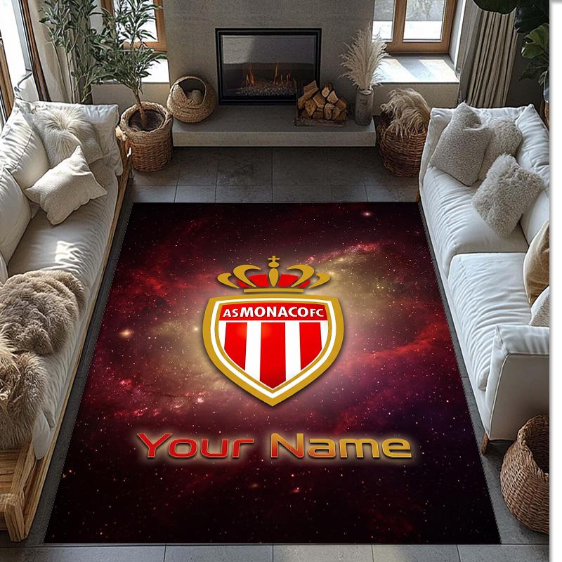 Monaco FC Printed Crystal Velvet Rug Non‑Slip Crystal Velvet Carpet For Sofa Bedroom Indoor Home Decoration