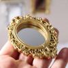 Doll House Decor Baroque Elegant Mini Victorian Furniture Ornament Dollhouse Mirror Miniature