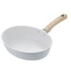 Bestco Ceramic IH Mini Grill Pan 18 X 24cm with Glass Lid Oval Snow White Days Cerati ND-6762