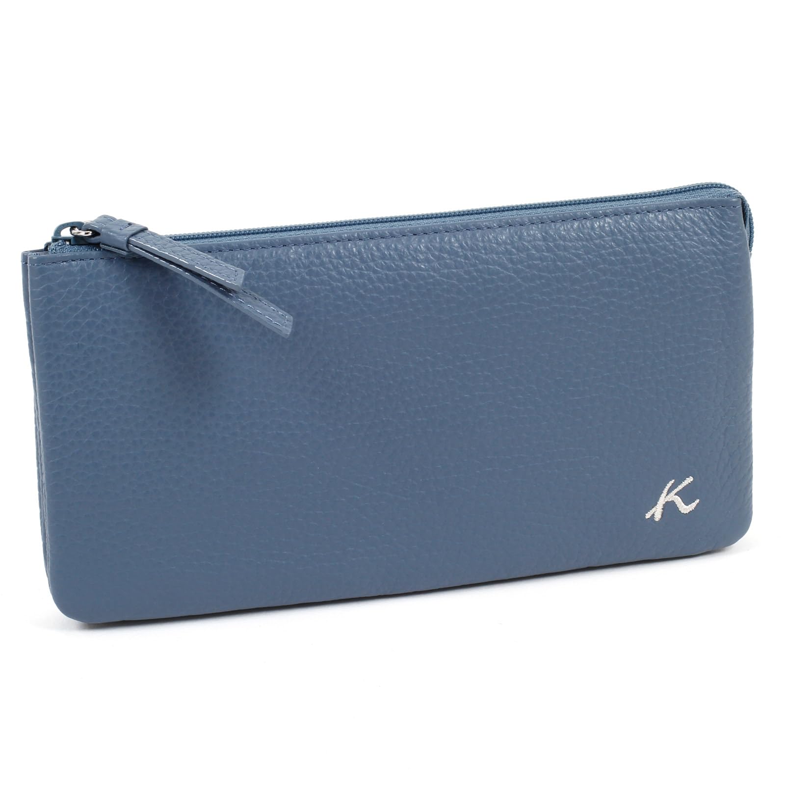 

Simple Multifunctional Long Wallet ZH0476 Blue Gray 84841 [Kitamura]