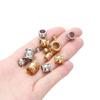 10Pcs Stainless Steel Big Holes Spacer Beads 4-10mm Charm Loose Bead for Jewelry Making DIY Bracelets Necklace Jewelry Making