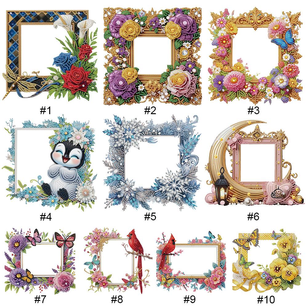 Acrylic Special Shape Floral Table Top Diamond Painting Frame Kits Diamond Painting Desktop Decor Diamond Painting Picture Frame